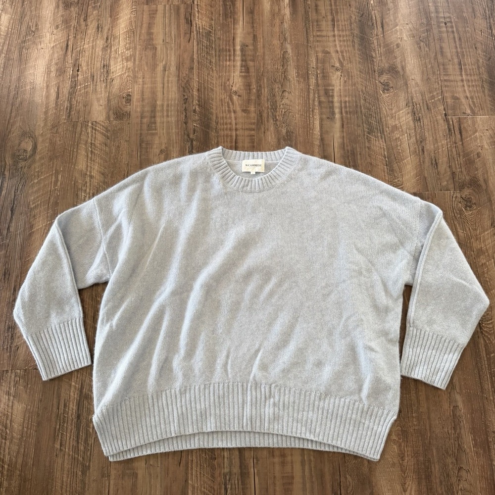 Light blue/gray Crew Neck Sweater - Women's Cozy Pullover